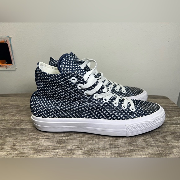 Size 8.5 - Converse Chuck Taylor All Star II High Blue Women’s Shoes - Picture 1 of 11